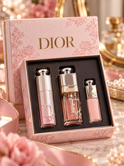 Diorr Pink Glow 3-in-1 Luxury Beauty Gift Set