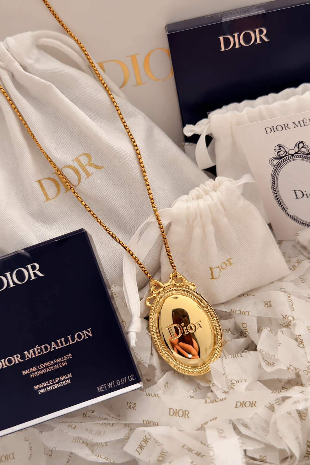 (BUY 1 GET 1 FREE) Luxury Gold Medallion Lip Balm Phone Accessory