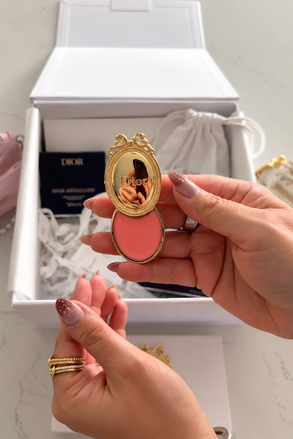 (BUY 1 GET 1 FREE) Luxury Gold Medallion Lip Balm Phone Accessory
