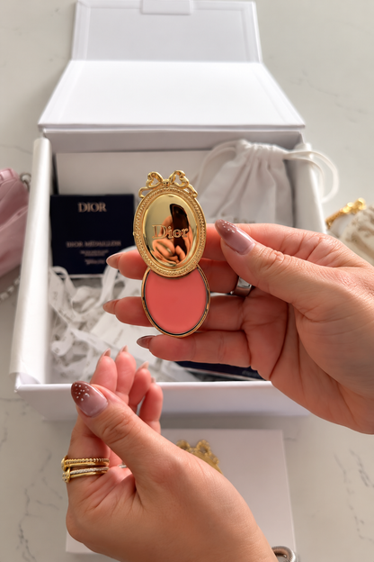 (BUY 1 GET 1 FREE) Luxury Gold Medallion Lip Balm Phone Accessory